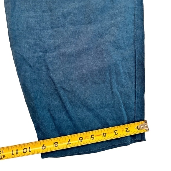 Poetry Women’s Pull On Pants 100% Linen Size 16 Leg Pockets - Picture 9 of 16